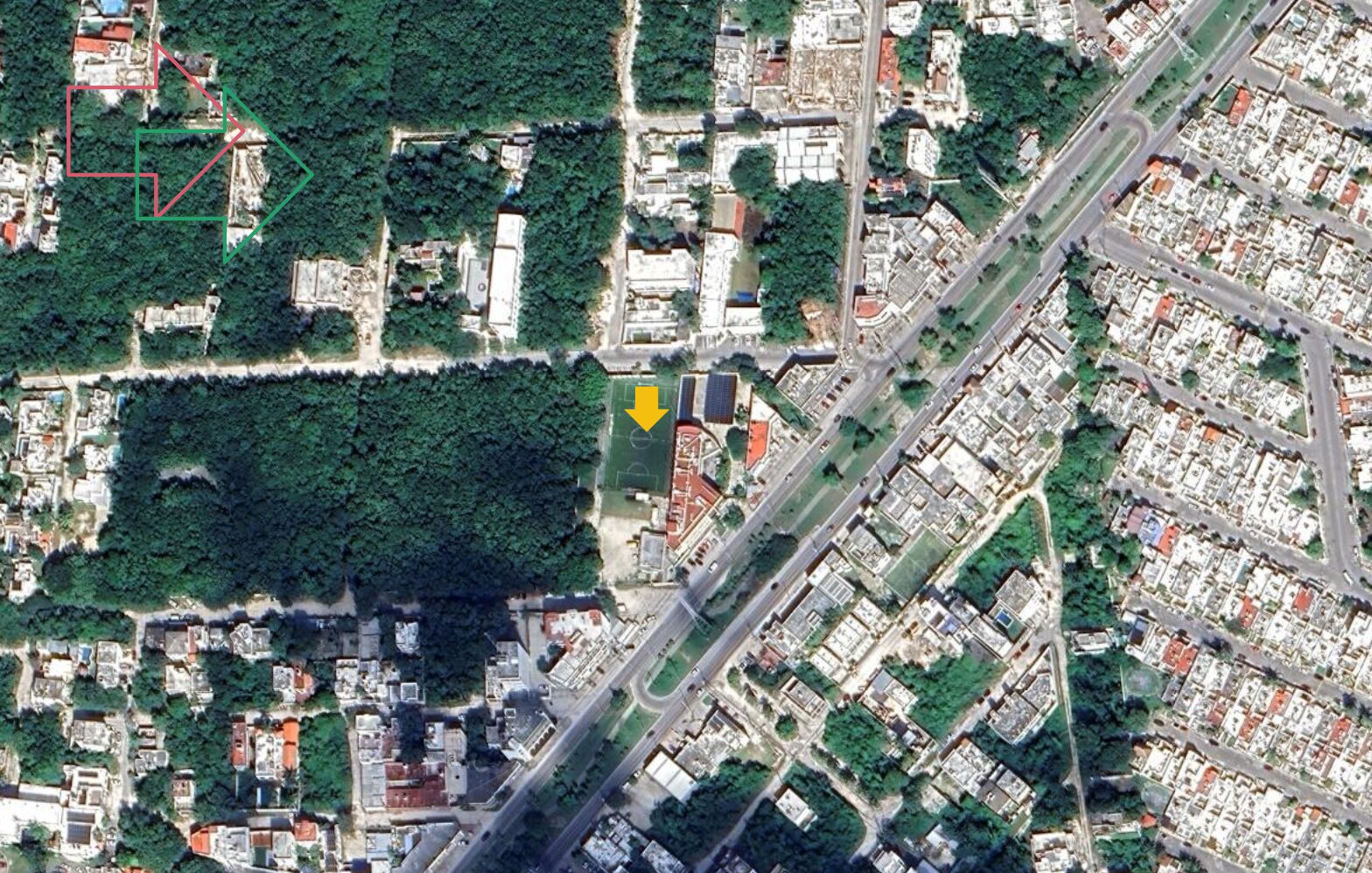 aerea lote huayacan