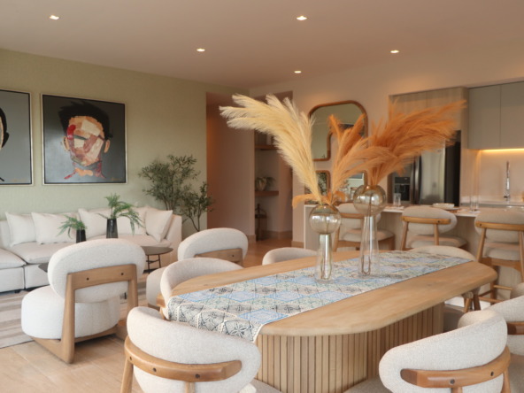 Departamento en venta en hodela cancun Sala Comedor