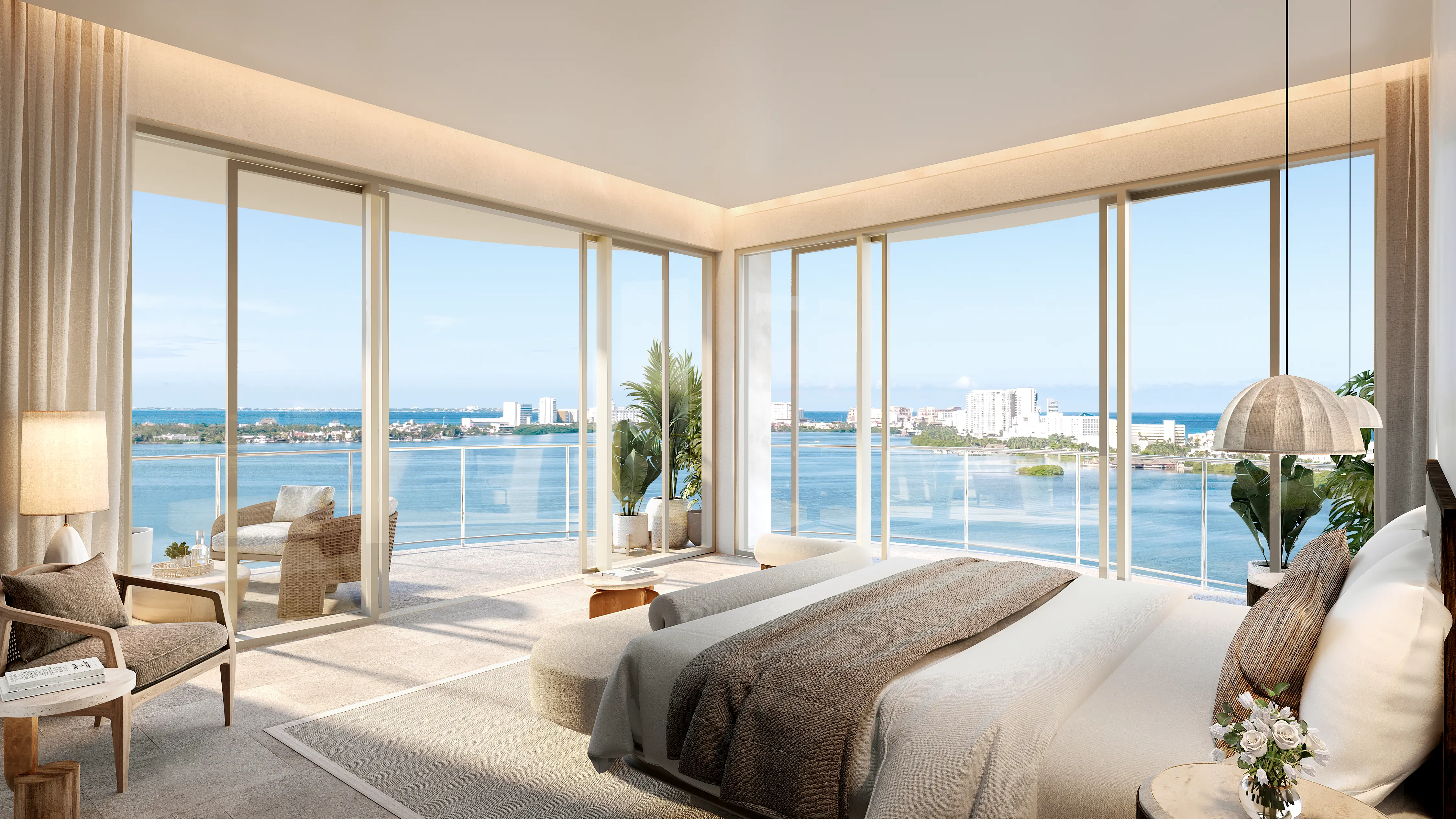 ONE LAGUNA CORNER BEDROOM